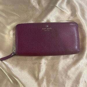 Kate Spade Burgundy Leather Wallet